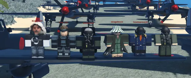 10th NAS pilots posing in front of their aircraft